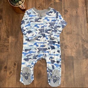 BURTS BEES - Baby Boy Organic Distressed Camo PJ